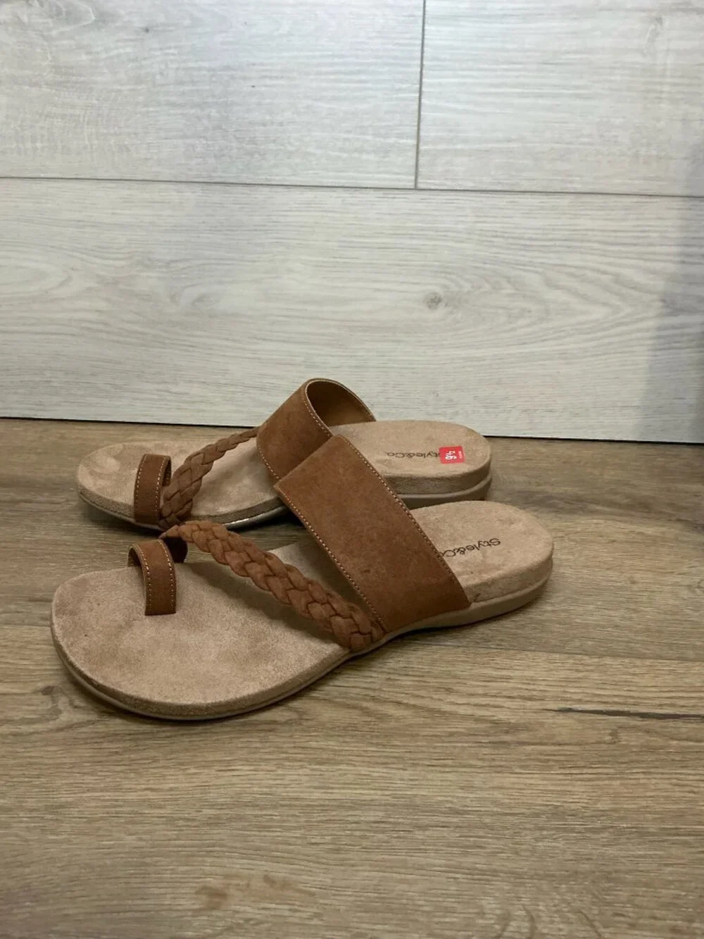 Style & Co Rheaaf Acorn Brown Sandals 9.5 M NWT - Picture 4 of 11